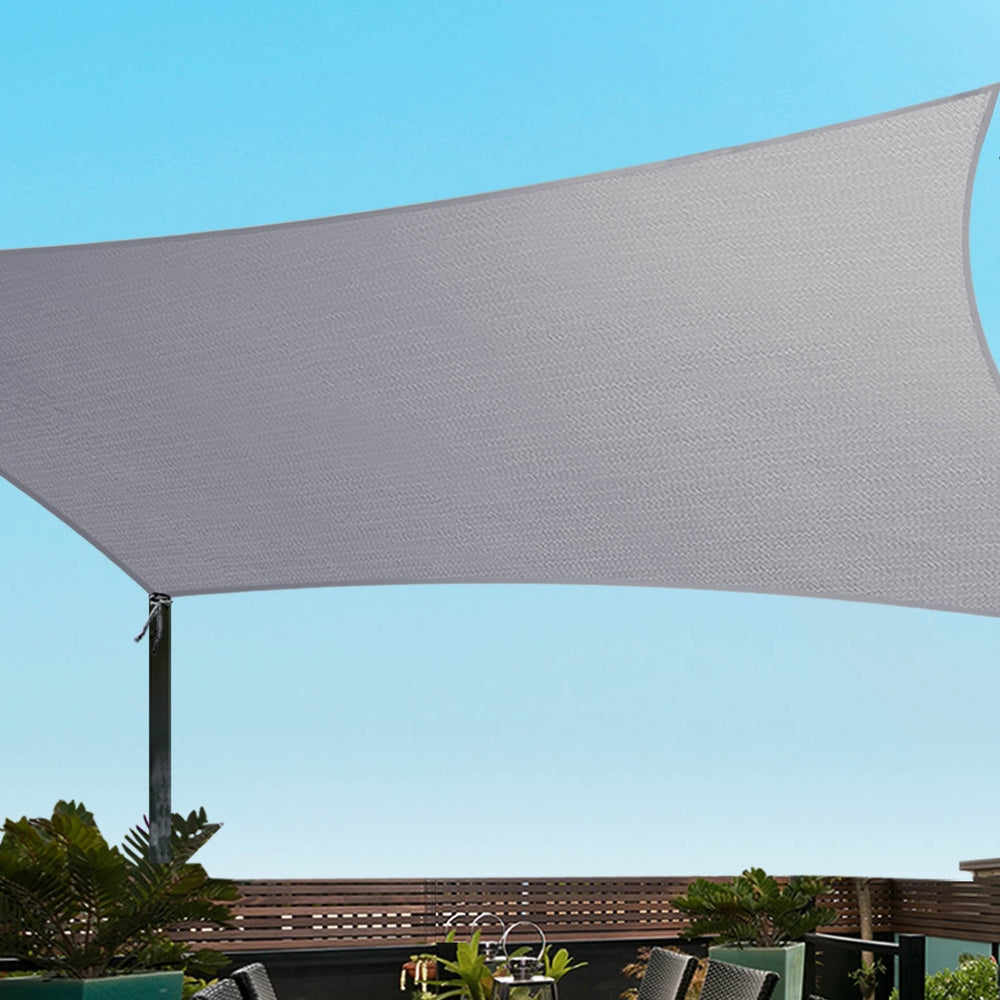 Marlook Waterproof Shade Sail Shade cloth Rectangle Canopy 3x8m