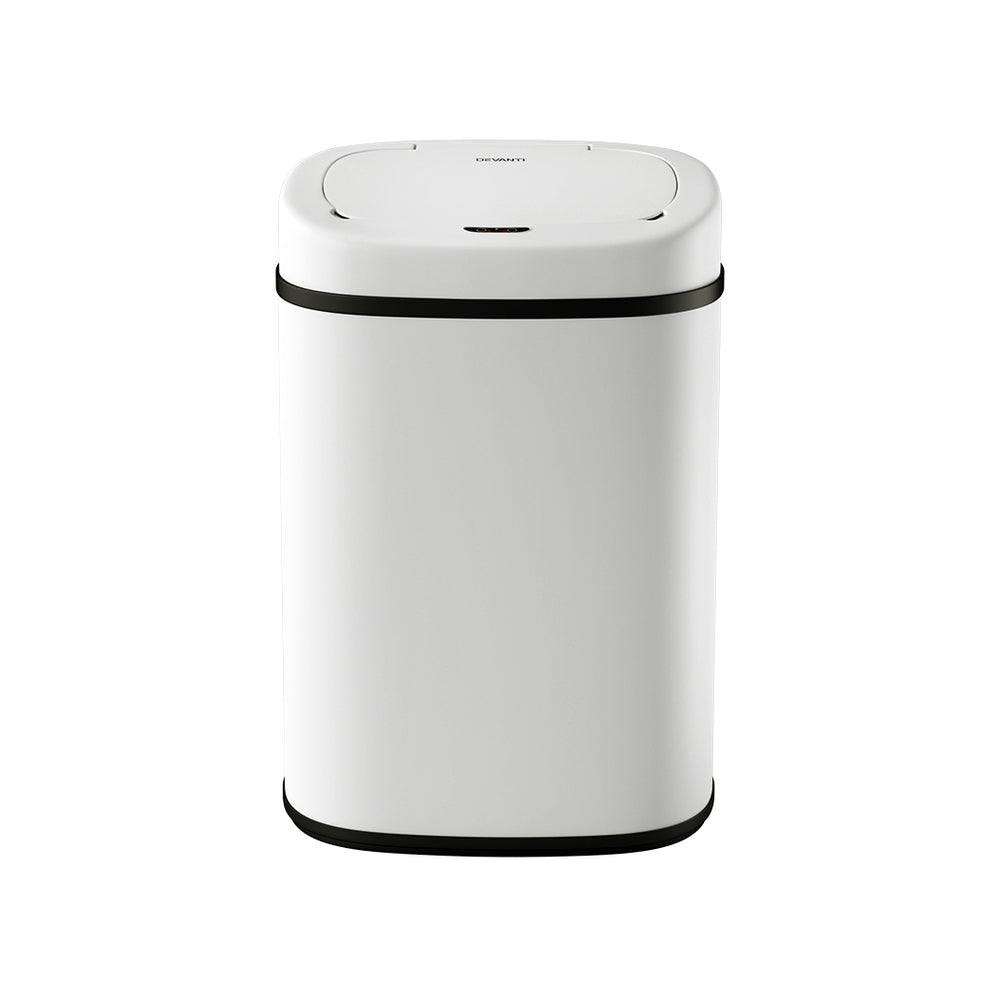 Marlook 82L Motion Sensor Bin Rubbish Automatic White