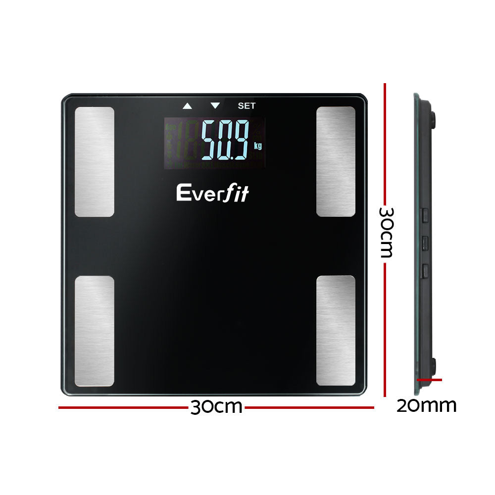 Marlook Body Fat Bathroom Scale Weighing Wireless Bluetooth Gym 180KG