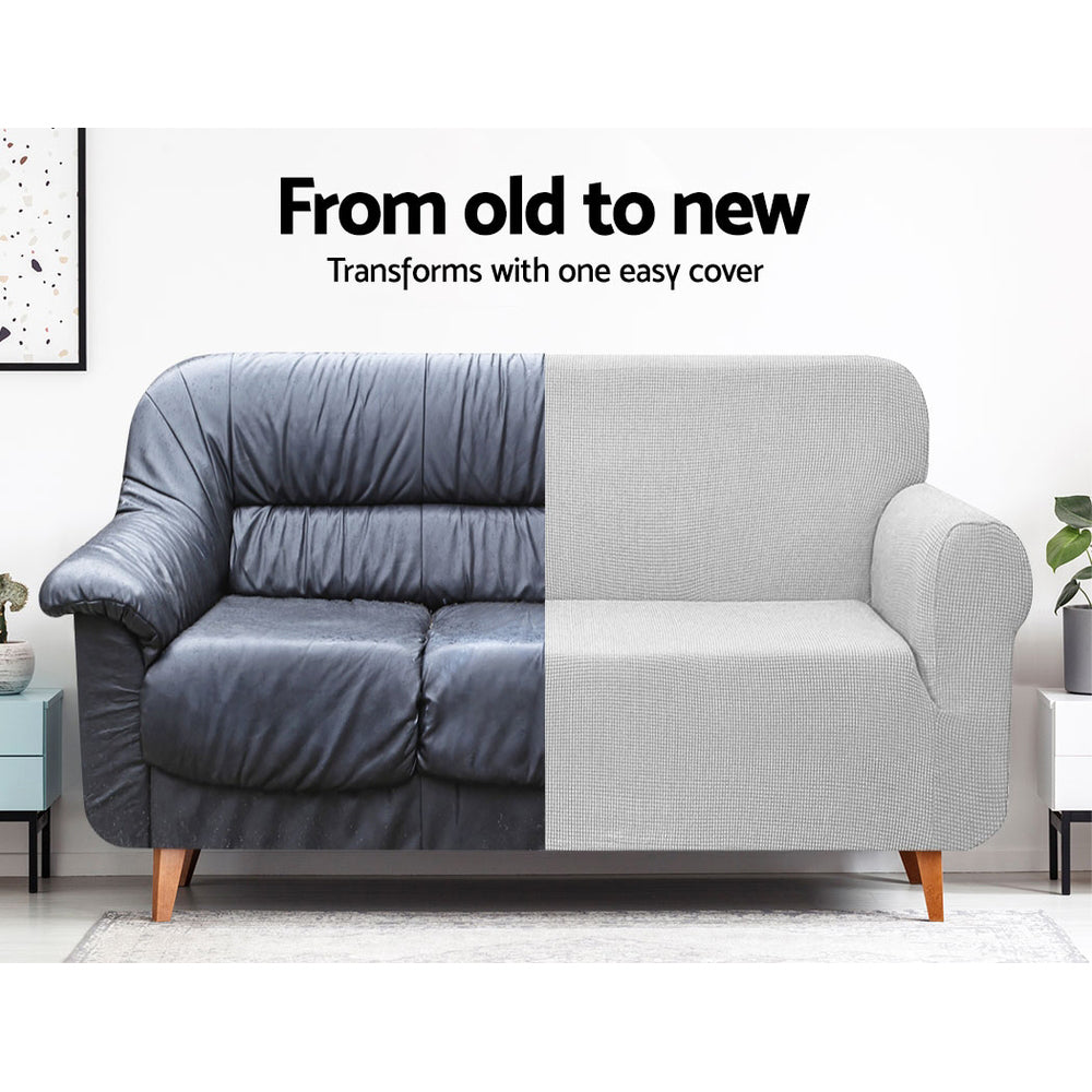 Marlook Sofa Cover Couch Covers 3 Seater High Stretch Grey