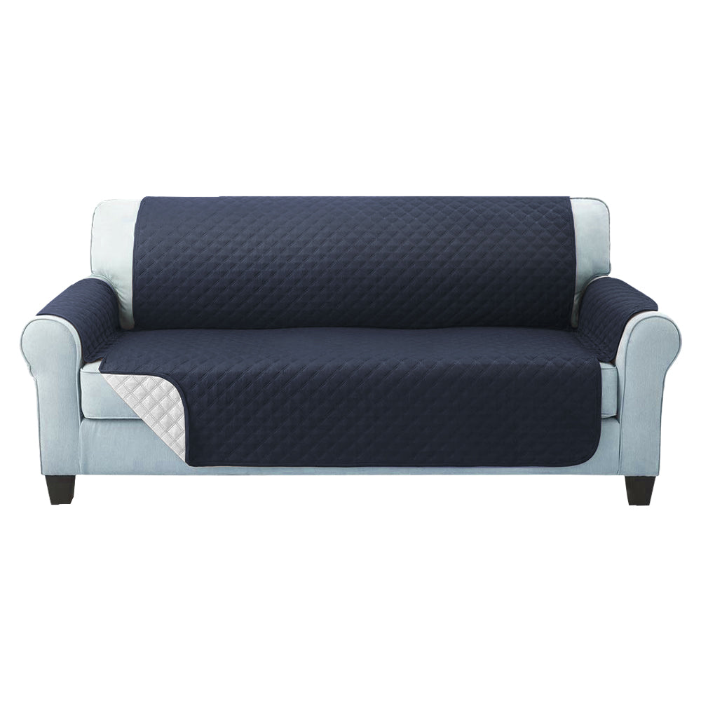 Marlook Sofa Cover Couch Covers 3 Seater Quilted Dark Grey