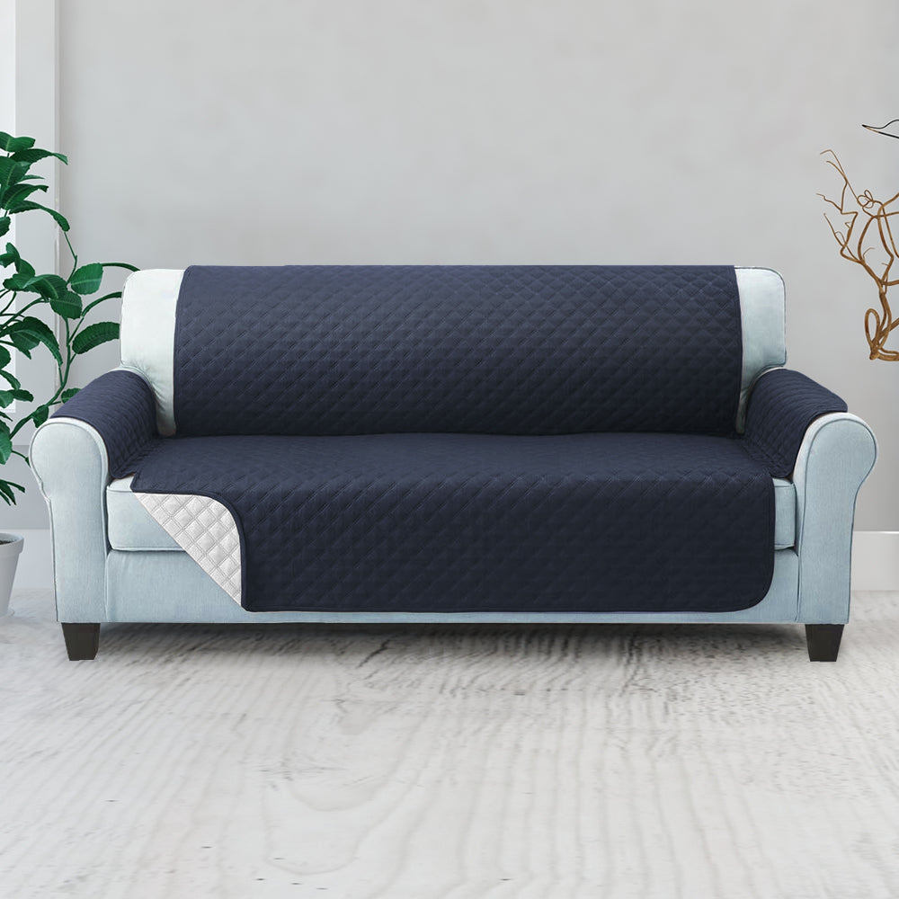 Marlook Sofa Cover Couch Covers 3 Seater Quilted Dark Grey