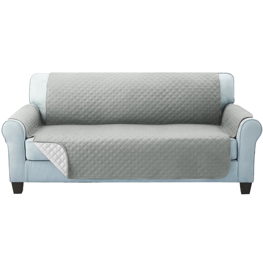 Marlook Sofa Cover Couch Covers 3 Seater Quilted Grey