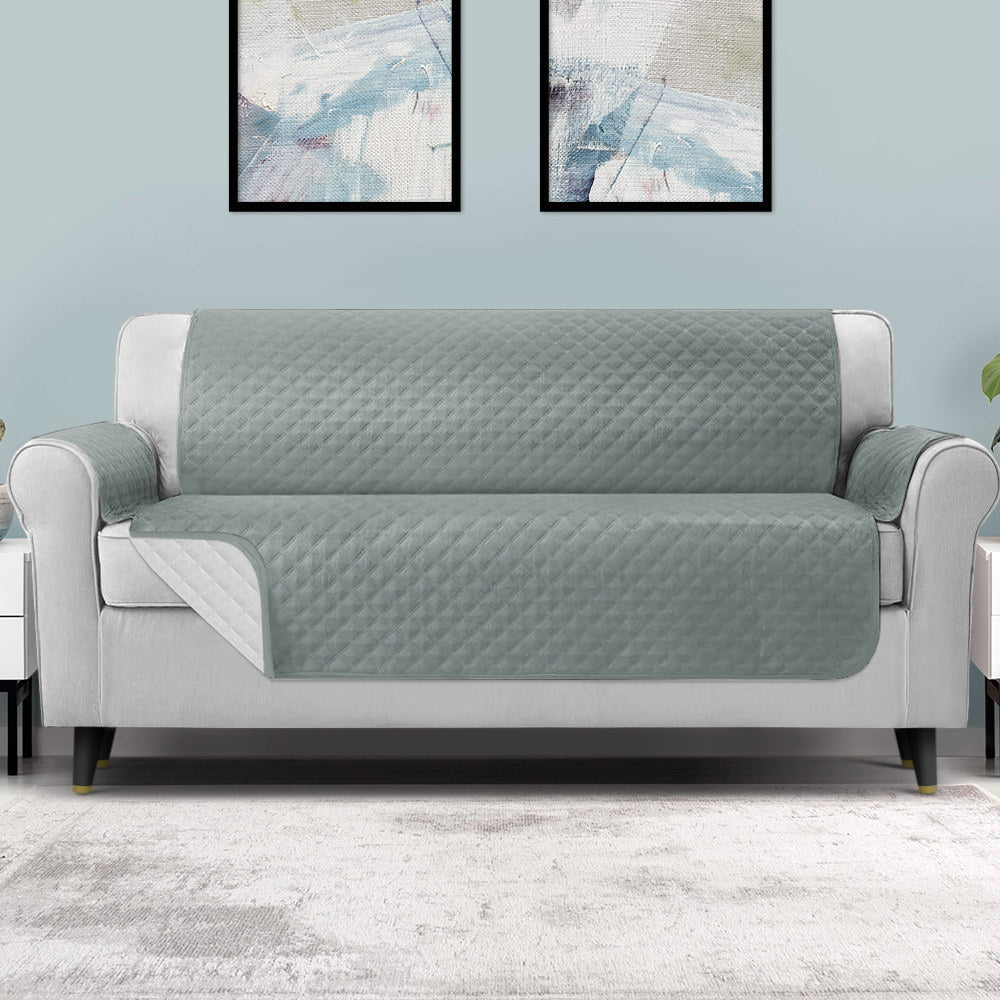 Marlook Sofa Cover Couch Covers 4 Seater 100% Water Resistant Grey