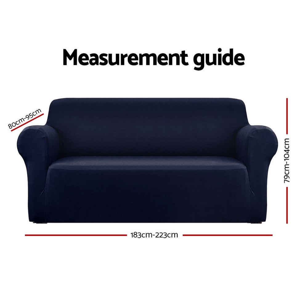 Marlook Sofa Cover Couch Covers 3 Seater Stretch Navy