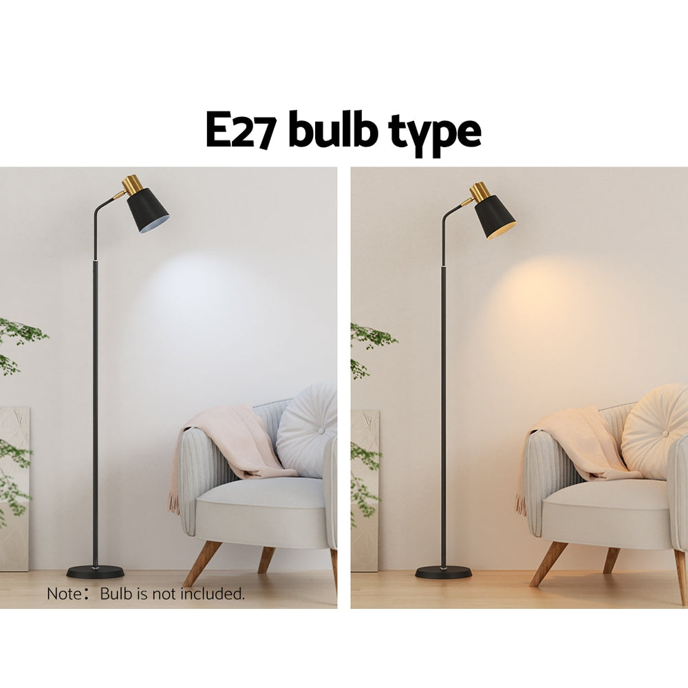 Marlook Floor Lamp LED Light Stand Modern Home Living Room Office Reading Black