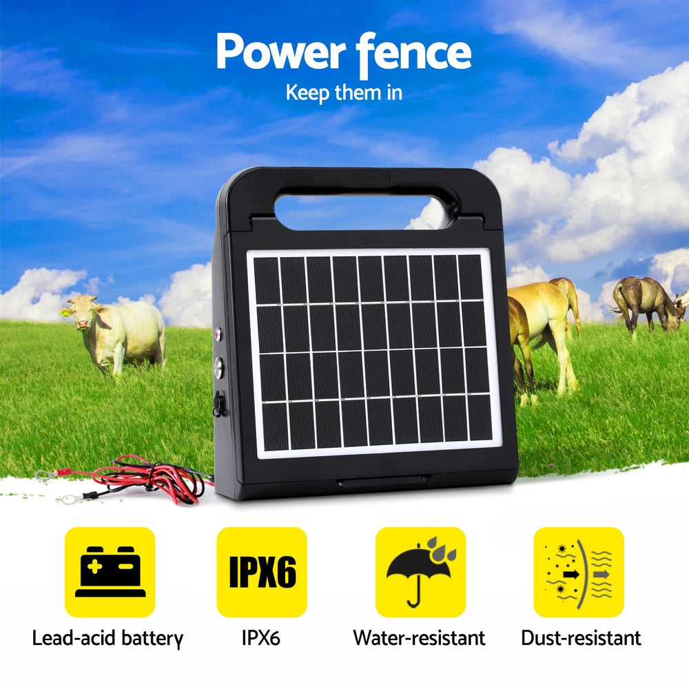 Marlook 2.5km Electric Fence Energiser Solar Farm 0.15J