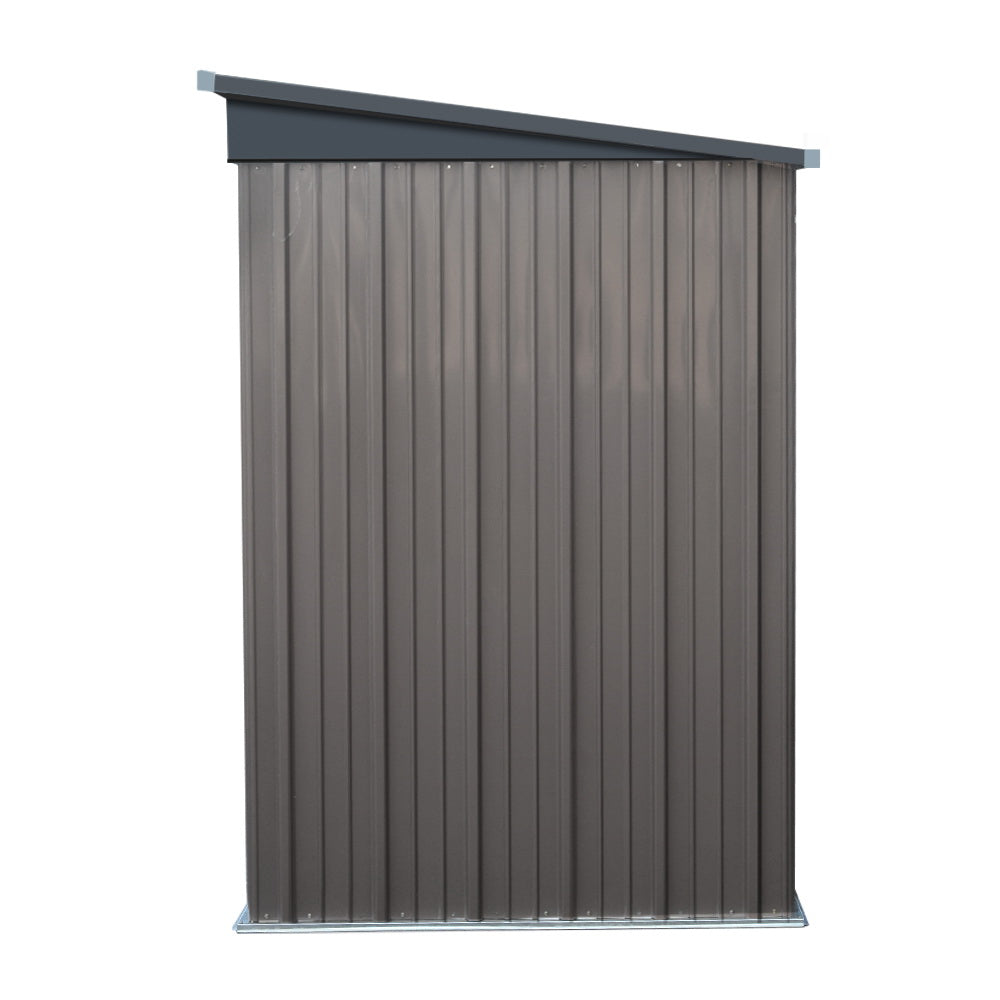 Marlook Garden Shed 1.95x1.31M Sheds Outdoor Storage Steel Workshop House Tool Double Door