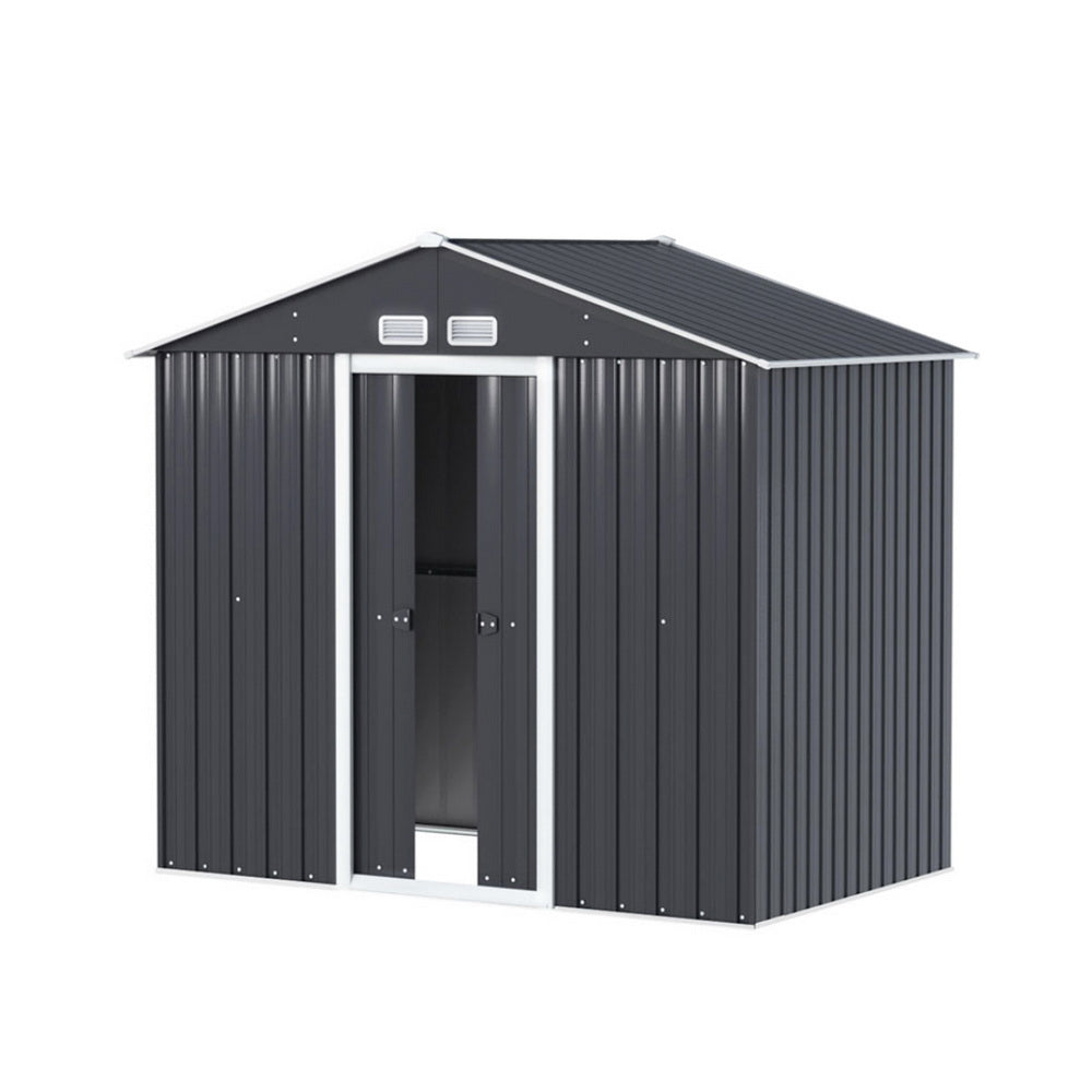 Marlook Garden Shed Outdoor Storage 2.15x1.3M Tool Workshop House Shelter Sliding Door