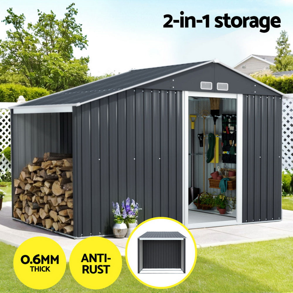 Marlook Garden Shed 3.22x1.96M Outdoor Storage Tool Workshop House Shelter