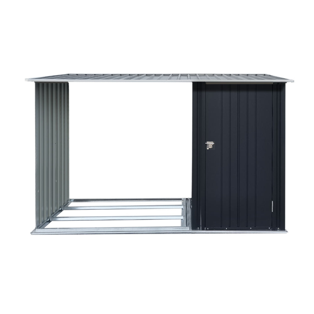 Marlook Garden Shed 2.49x1.04M Sheds Outdoor Tool Storage Workshop House Steel 2 in 1