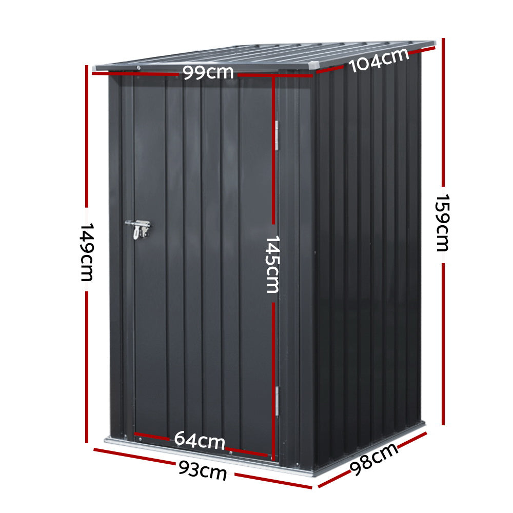 Marlook Garden Shed 0.99x1.04M Sheds Outdoor Tool Storage Workshop House Steel