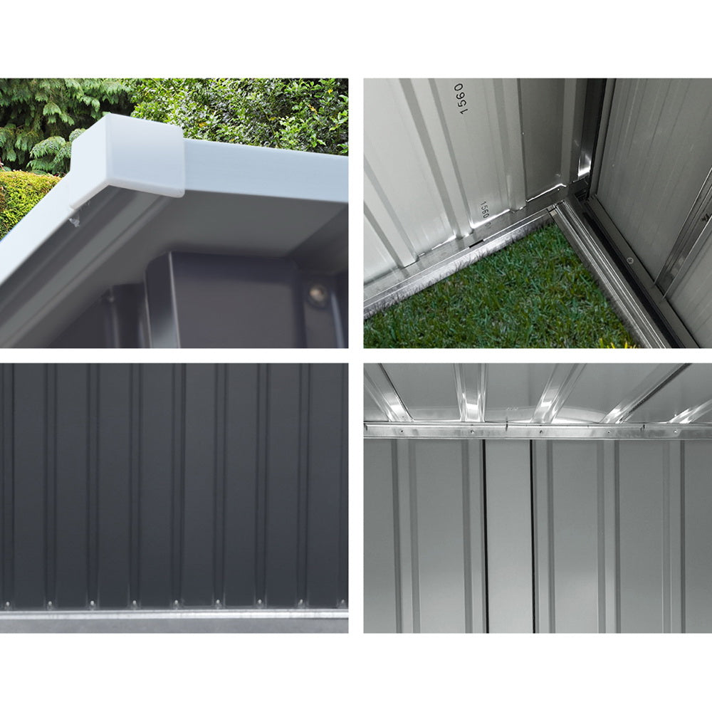 Marlook Garden Shed 0.99x1.04M Sheds Outdoor Tool Storage Workshop House Steel