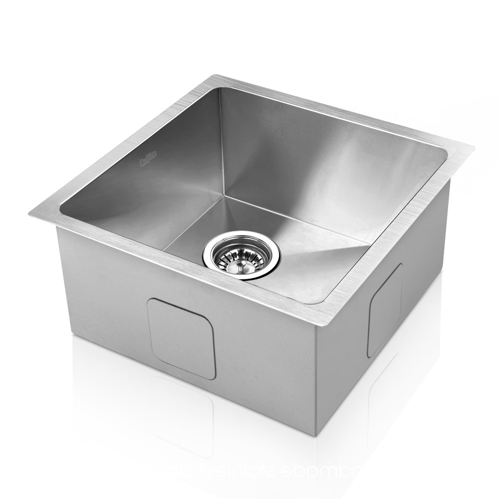 Marlook Kitchen Sink 51X45CM Stainless Steel Basin Single Bowl Laundry Silver