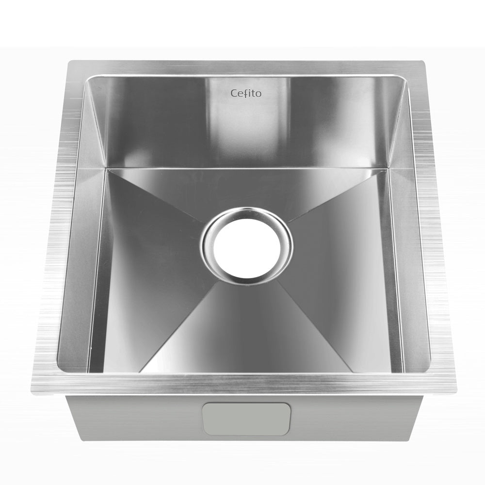 Marlook Kitchen Sink 51X45CM Stainless Steel Basin Single Bowl Laundry Silver