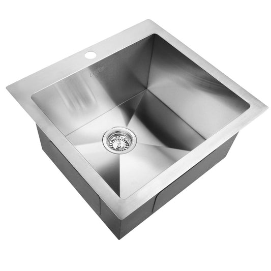 Marlook Kitchen Sink 53X50CM Stainless Steel Basin Single Bowl Laundry Silver