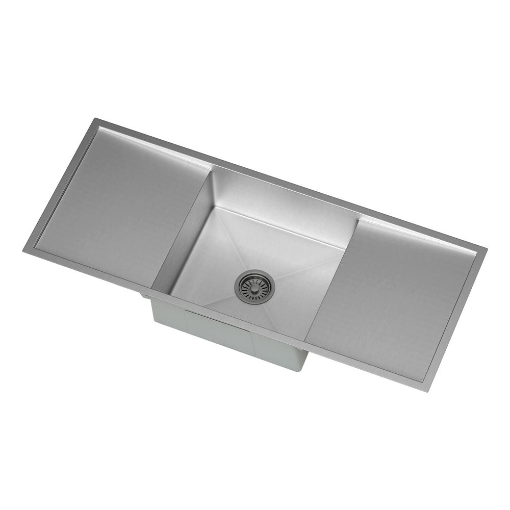 Marlook Kitchen Sink Basin Stainless Steel Under/Top/Flush Mount Bowl 122X45CM