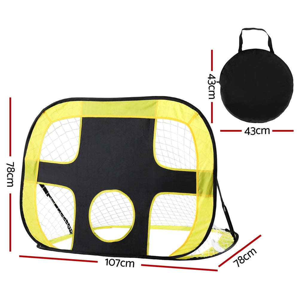 Marlook Portable Football Net Soccer Goal Rebound Target Hitter Training