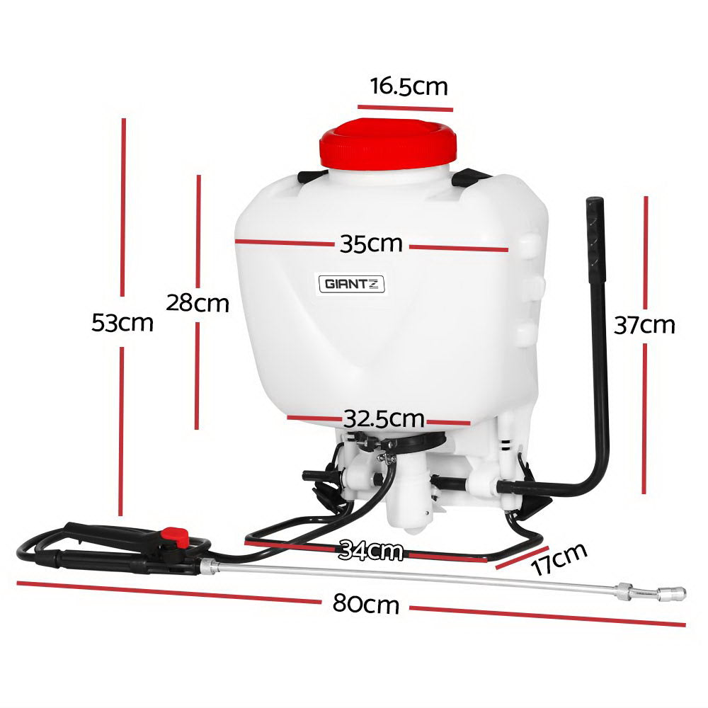 Marlook Weed Sprayer 15L Knapsack Backpack Garden Spray