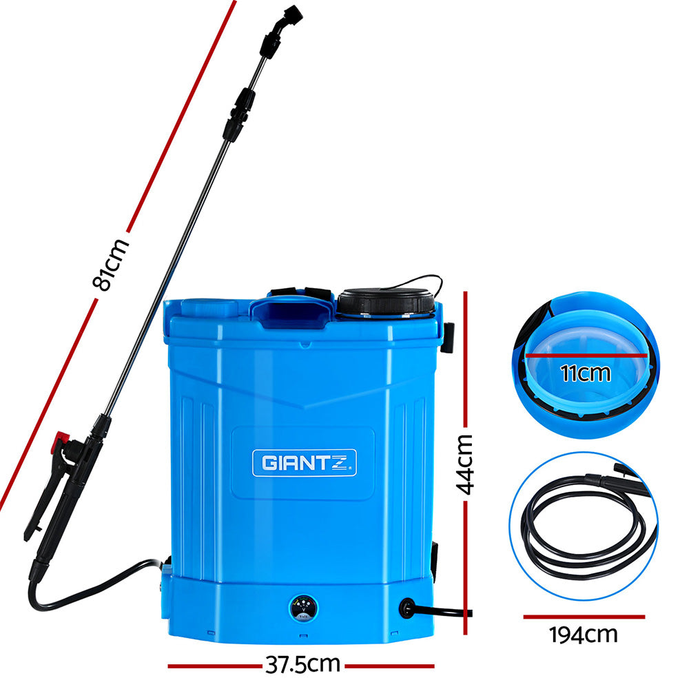 Marlook Weed Sprayer Electric 16L Knapsack Backpack Pesticide Spray Farm Garden
