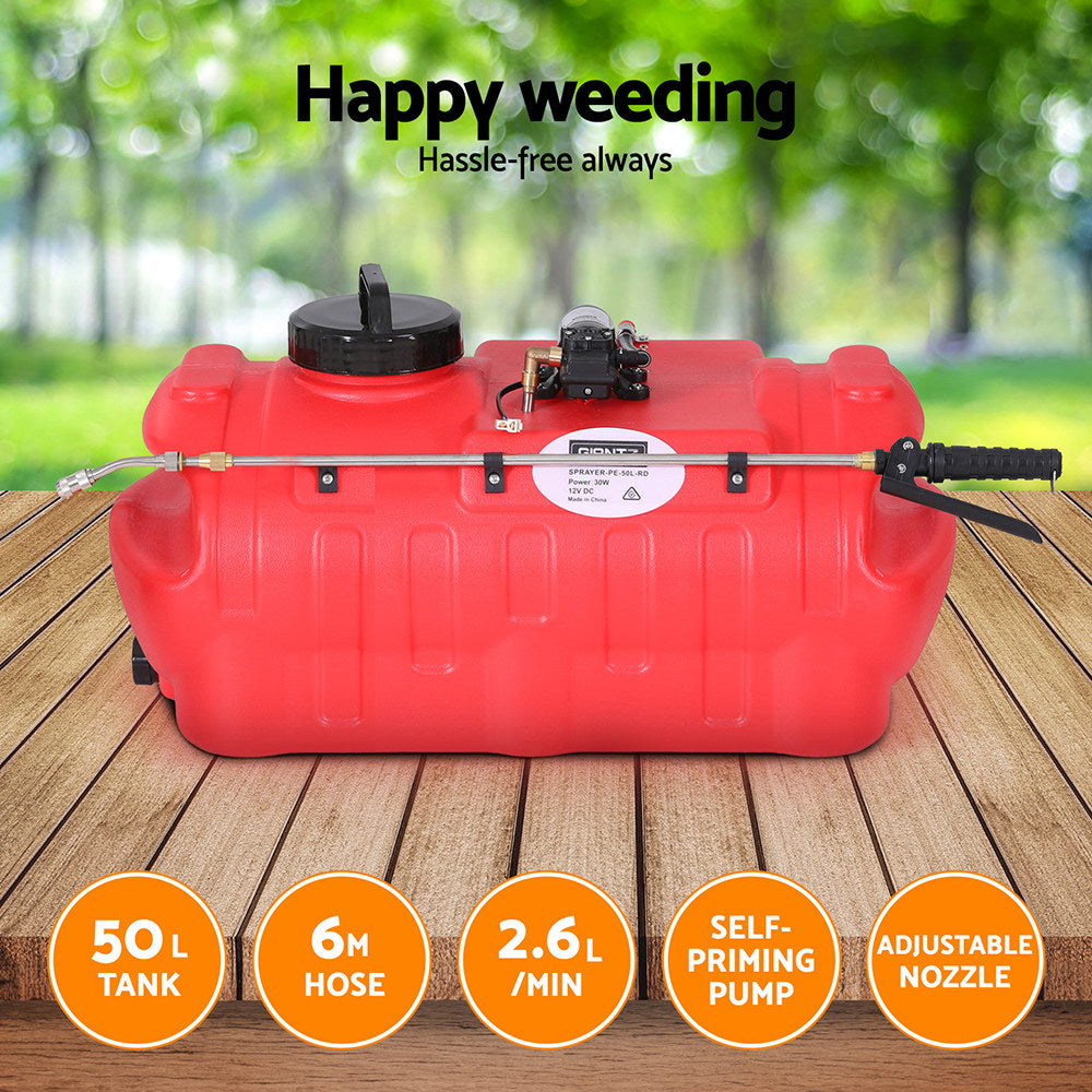 Marlook 50L Weed Sprayer Boom Pump Spot Spray