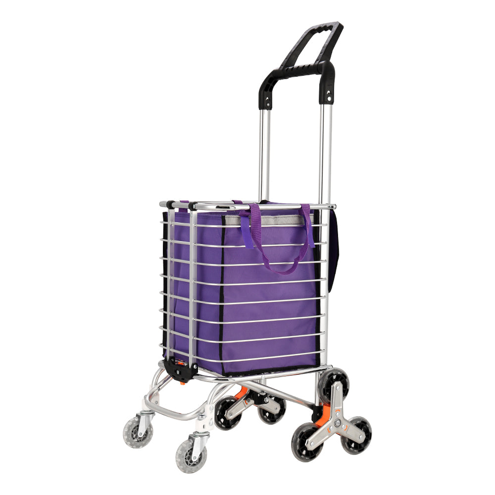 Marlook Foldable Shopping Cart Trolley 35L Grocery Bag Rolling Wheel Portable