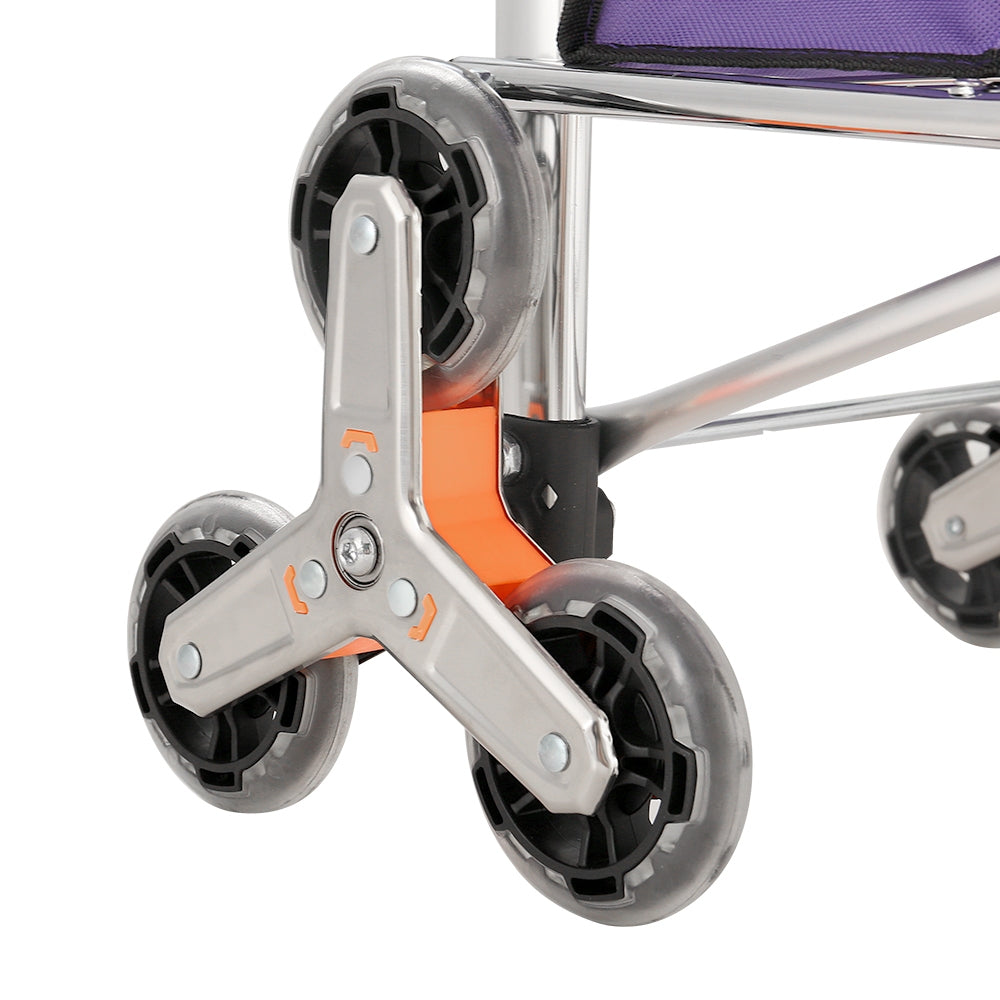 Marlook Foldable Shopping Cart Trolley 35L Grocery Bag Rolling Wheel Portable