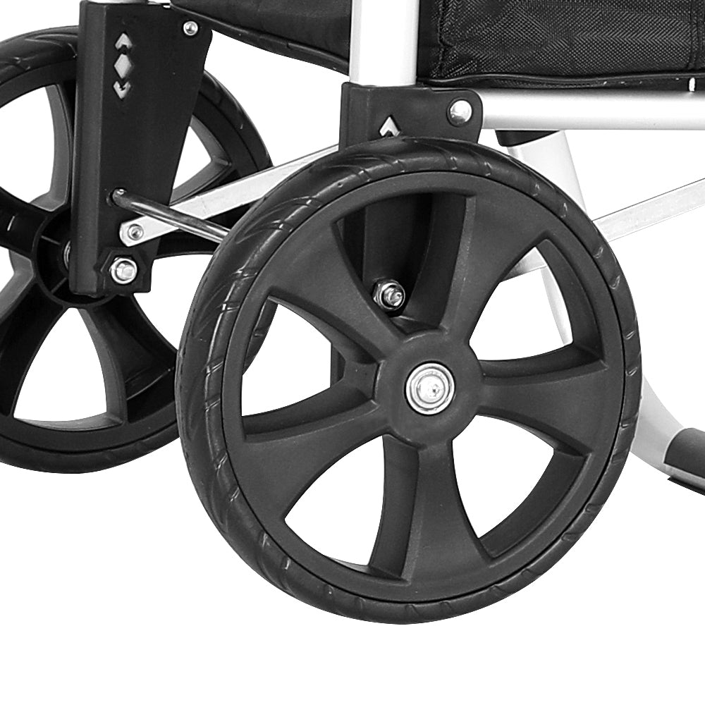 Marlook Foldable Shopping Cart Trolley Grocery Storage Portable Aluminum 45KG