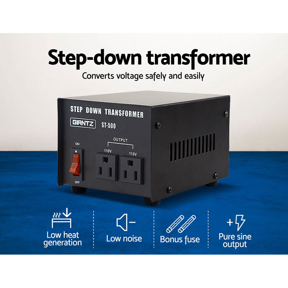 Marlook Step Down Transformer 500W 240V TO 110V Stepdown Voltage Converter AU-US