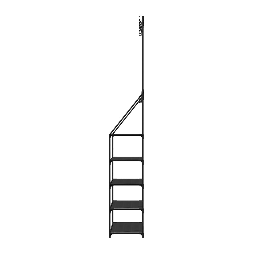 Marlook Shoe Rack Hall Tree 16 Pairs Black