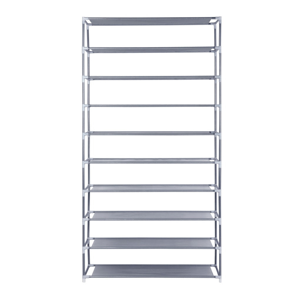 Marlook Shoe Rack Cabinet Stackable 10-Tier Grey