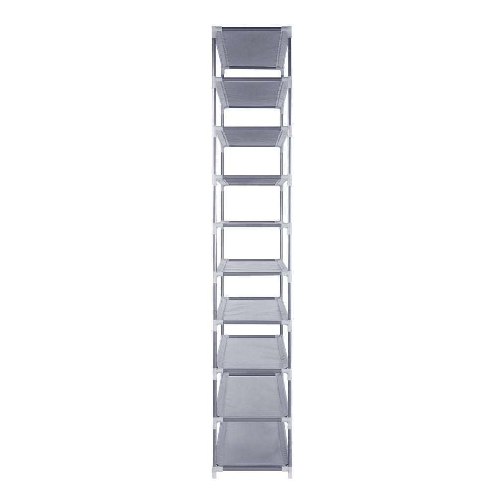 Marlook Shoe Rack Cabinet Stackable 10-Tier Grey