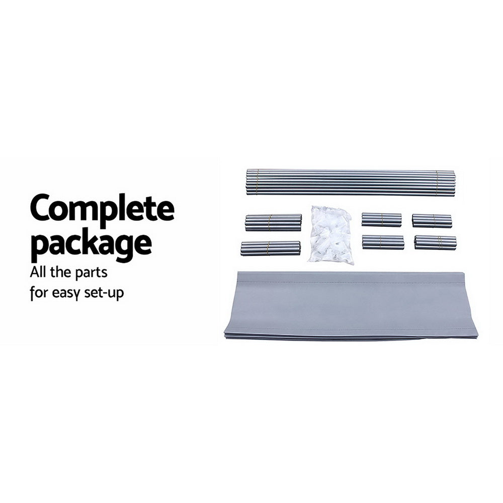 Marlook Shoe Rack Cabinet Stackable 10-Tier Grey