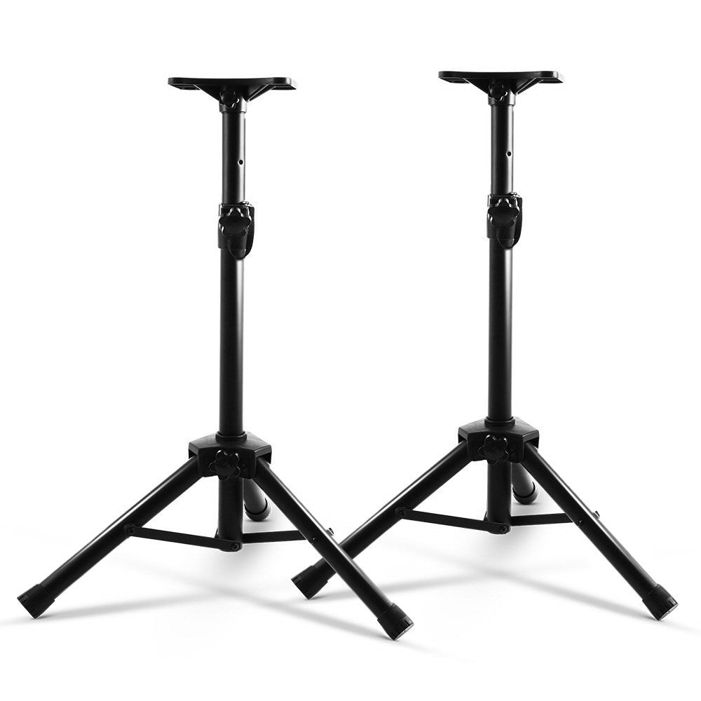Marlook Speaker Stand 65-120cm Adjustable Height Surround Sound Studio Home 2pcs