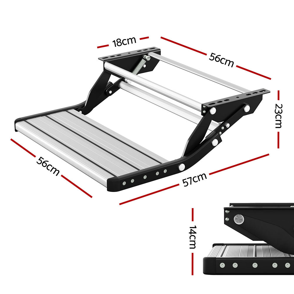 Marlook Caravan Step Pull Out Step Single Aluminium 200KG