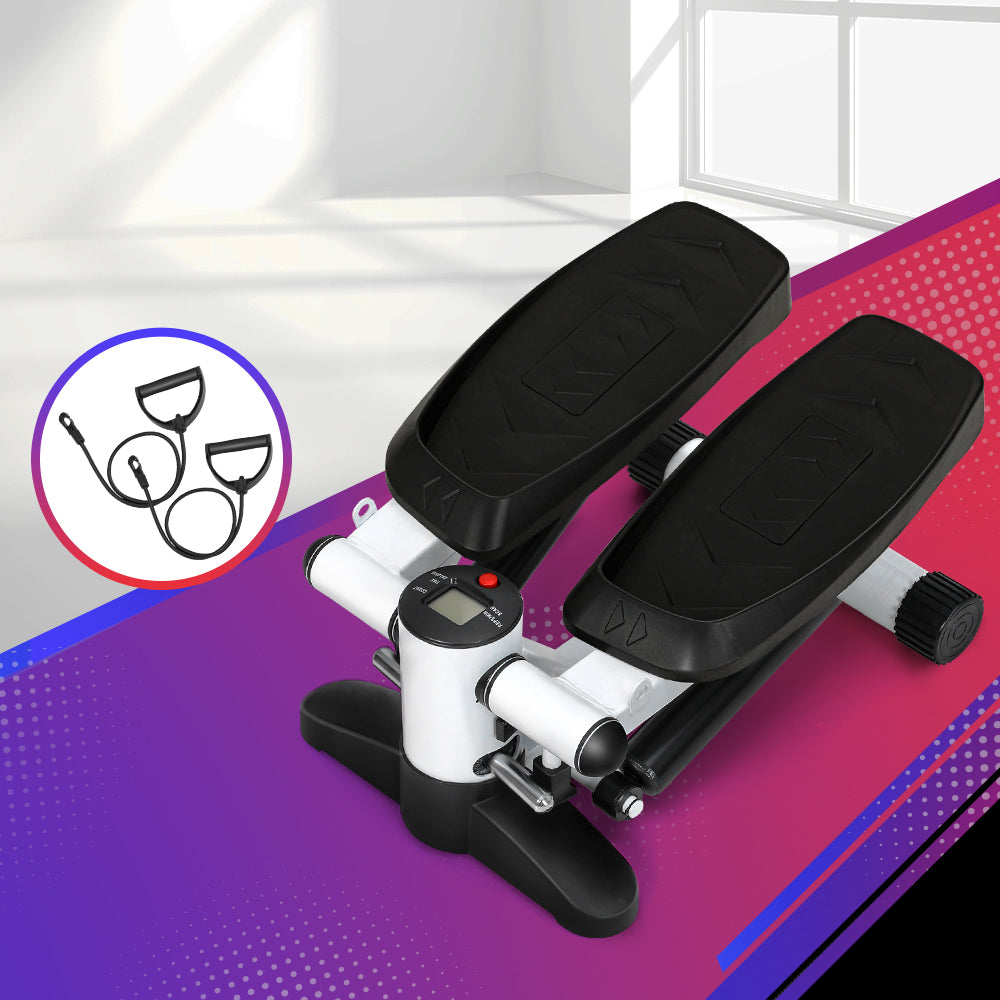 Marlook Mini Stepper Resistance Rope Aerobic Step Trainer Home Workout 150KG