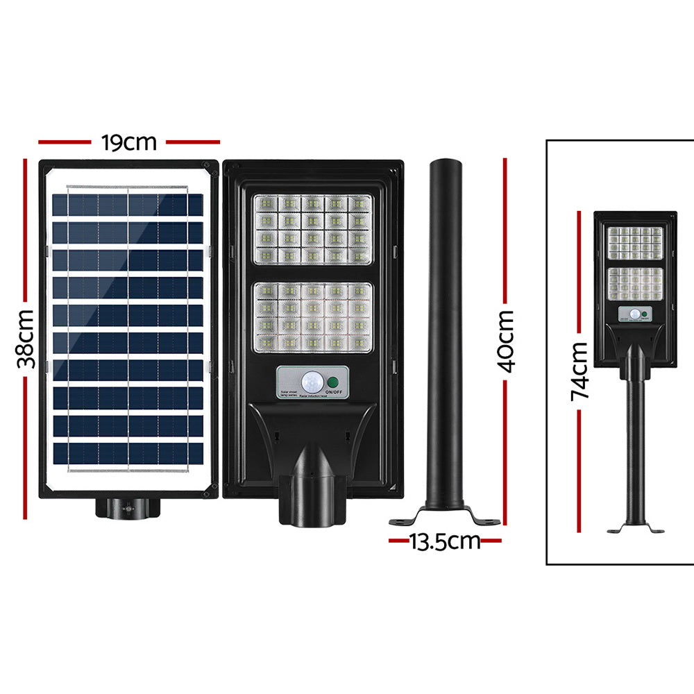 Marlook 160 LED Solar Street Light Flood Motion Sensor Remote