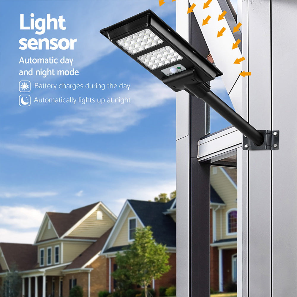 Marlook 160 LED Solar Street Light Flood Motion Sensor Remote