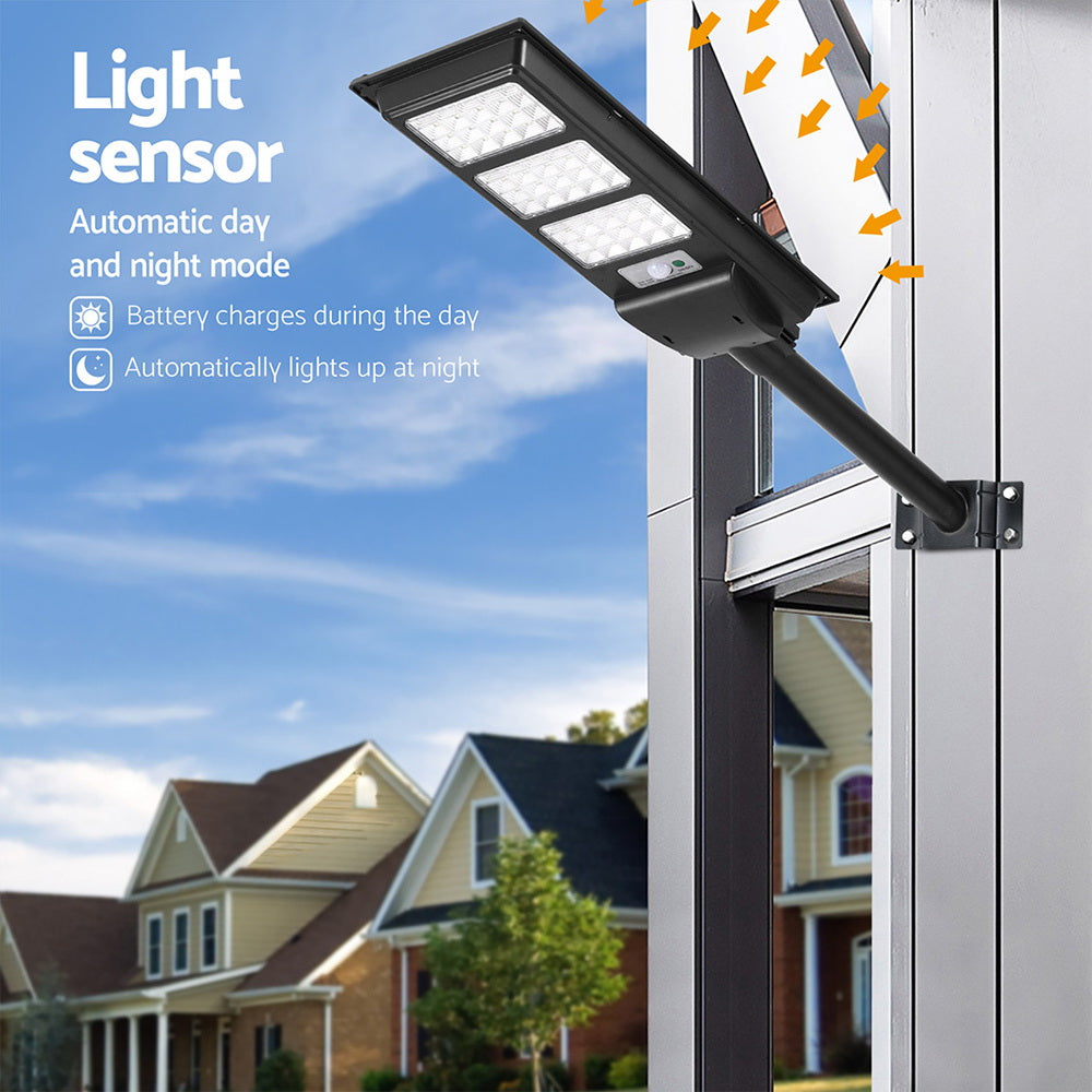 Marlook 240 LED Solar Street Light Flood Motion Sensor Remote