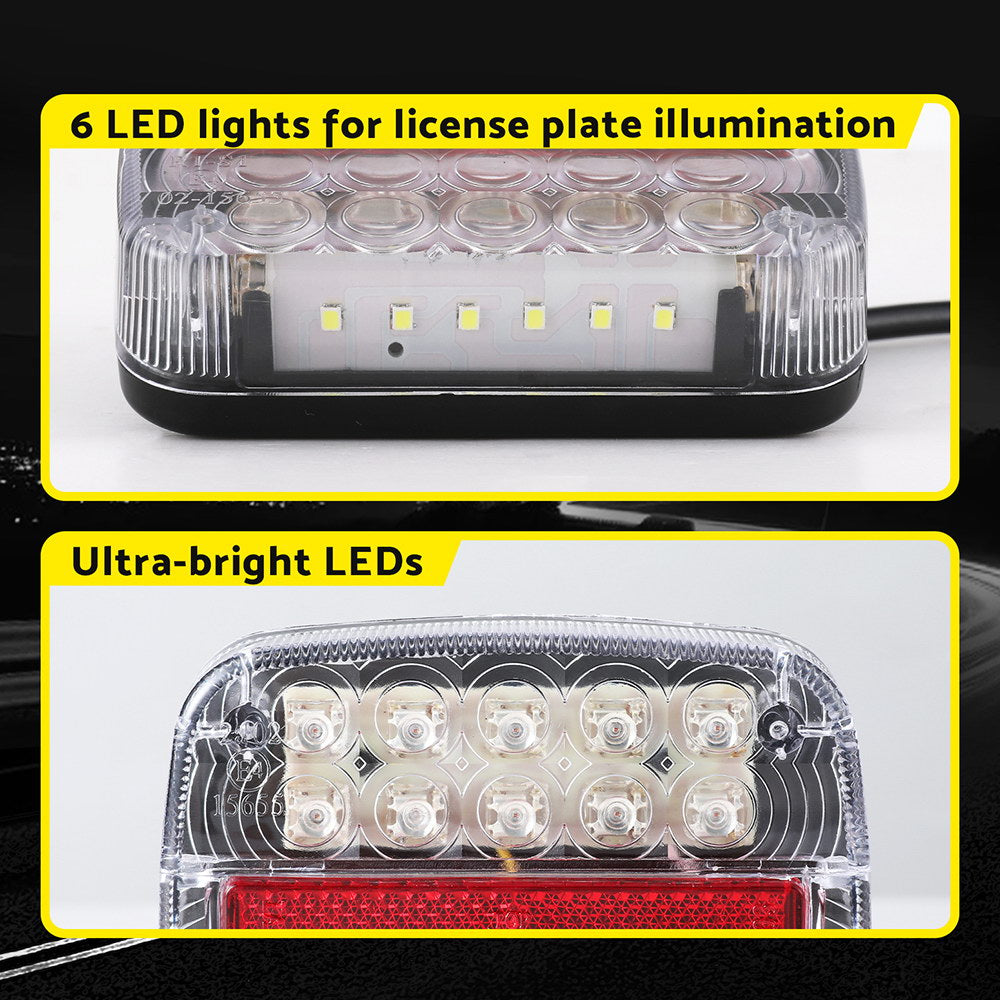 Marlook Pair 26 LED Tail Lights Stop Reverse Indicator 12V Ute Trailer Truck