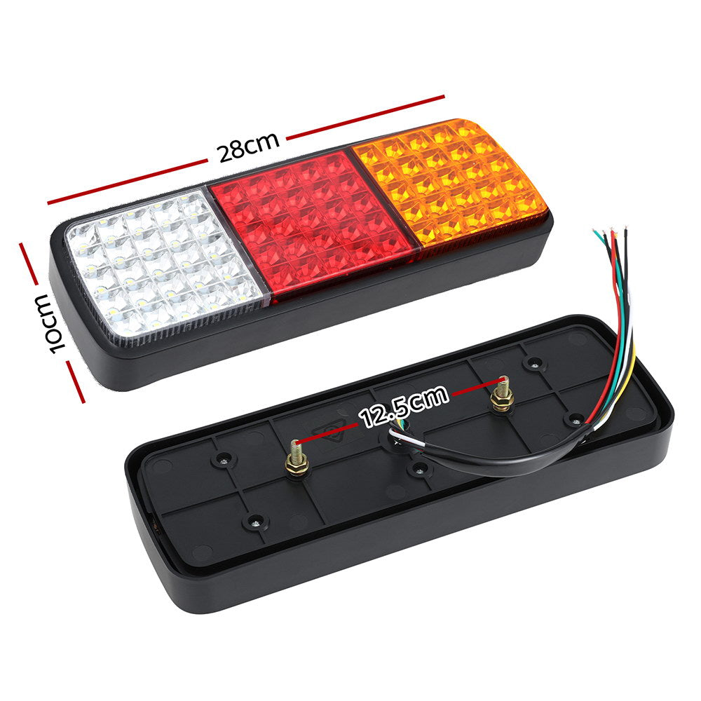 Marlook Pair 75 LED Tail Lights Stop Reverse Indicator 12V Ute Trailer Marlook Truck Boat