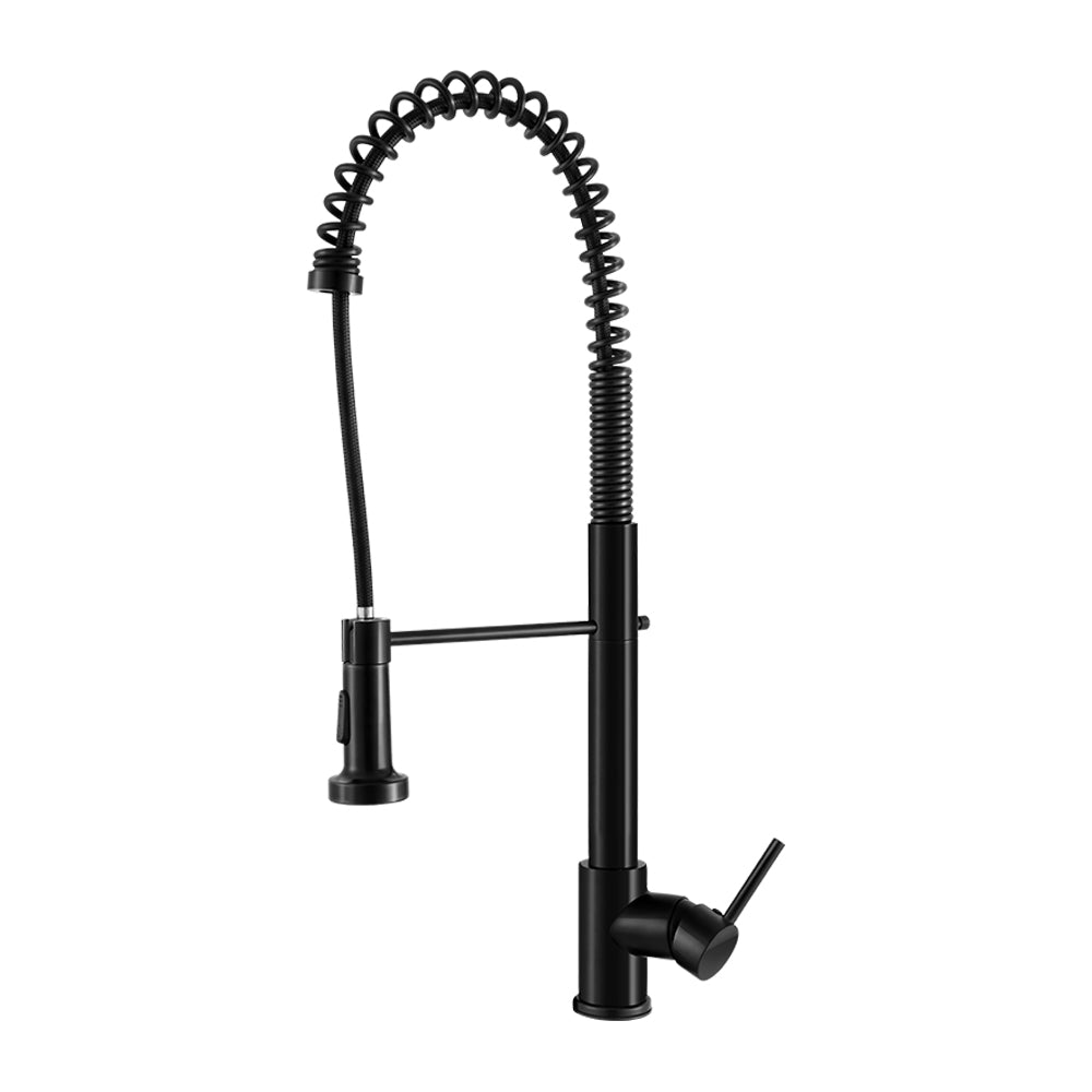 Marlook Kitchen Mixer Tap Pull Down 2 Modes Sink Faucet Basin Laundry Black