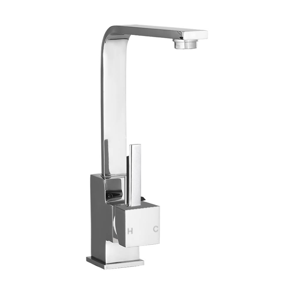 Marlook Kitchen Mixer Tap Mixer Square Sink Faucet Basin Laundry Chrome