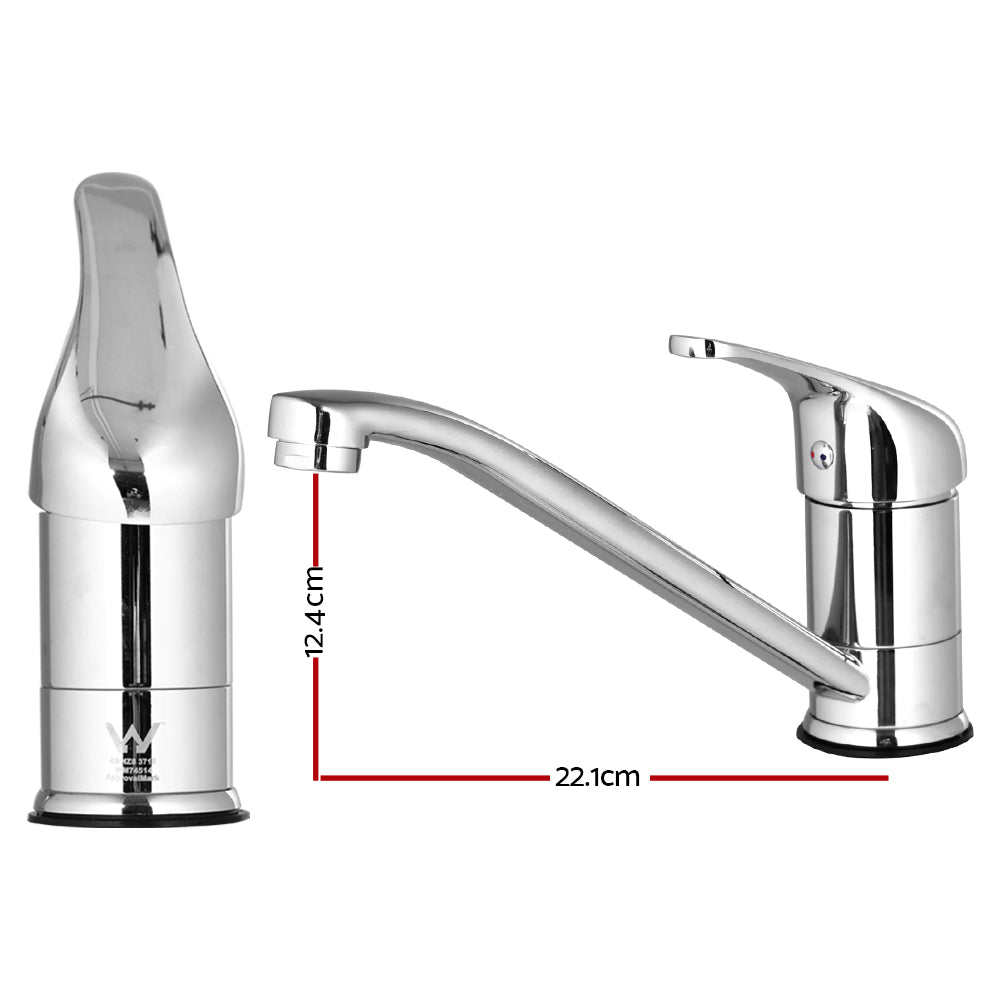 Marlook Kitchen Mixer Tap Mixer Long Spout Sink Faucet Basin Laundry Chrome
