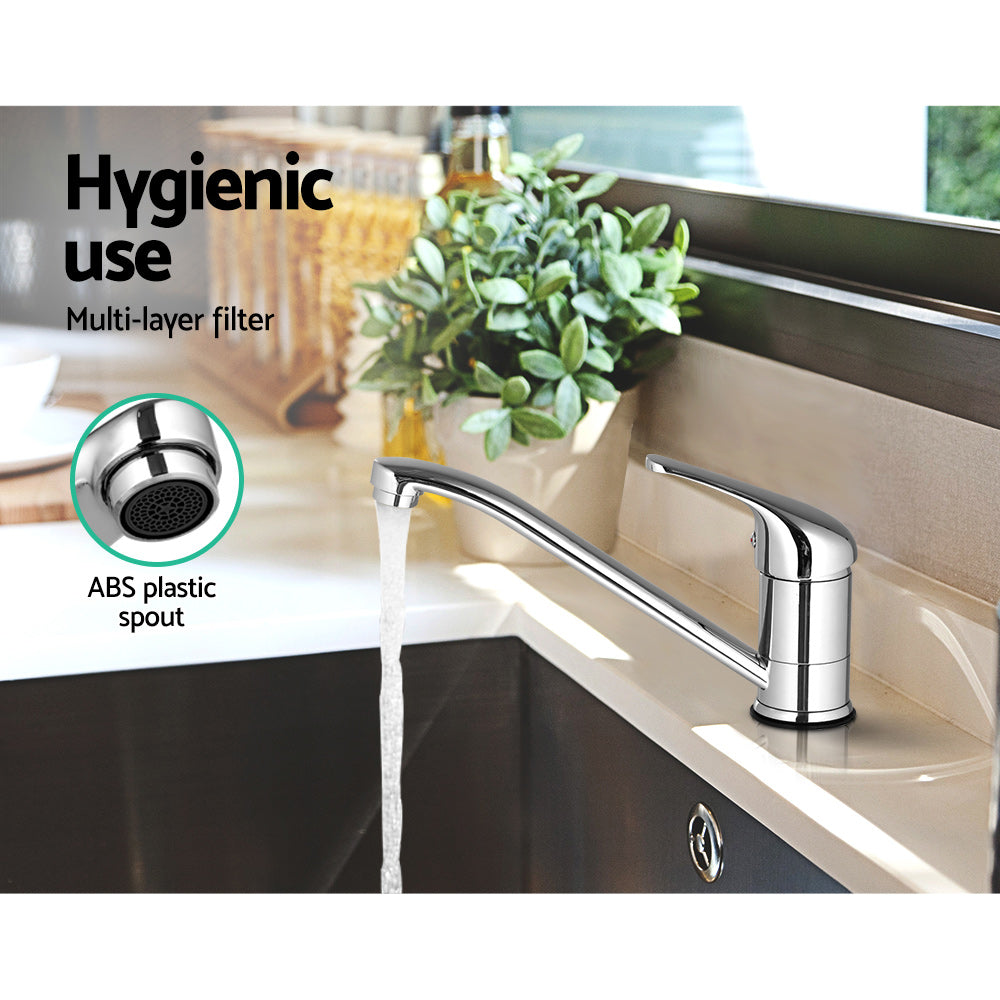 Marlook Kitchen Mixer Tap Mixer Long Spout Sink Faucet Basin Laundry Chrome