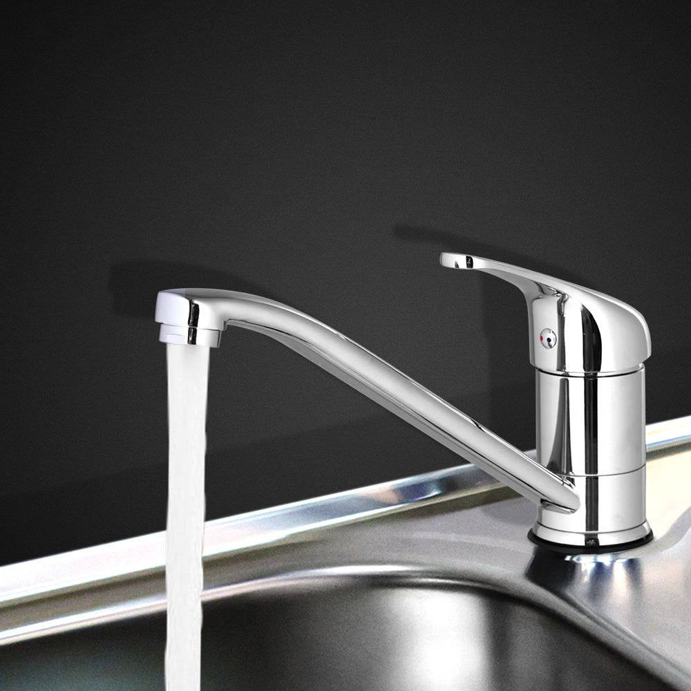 Marlook Kitchen Mixer Tap Mixer Long Spout Sink Faucet Basin Laundry Chrome