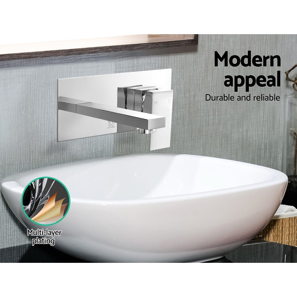 Marlook Bathroom Basin Mixer Tap Separate Faucet Vanity Laundry Chrome