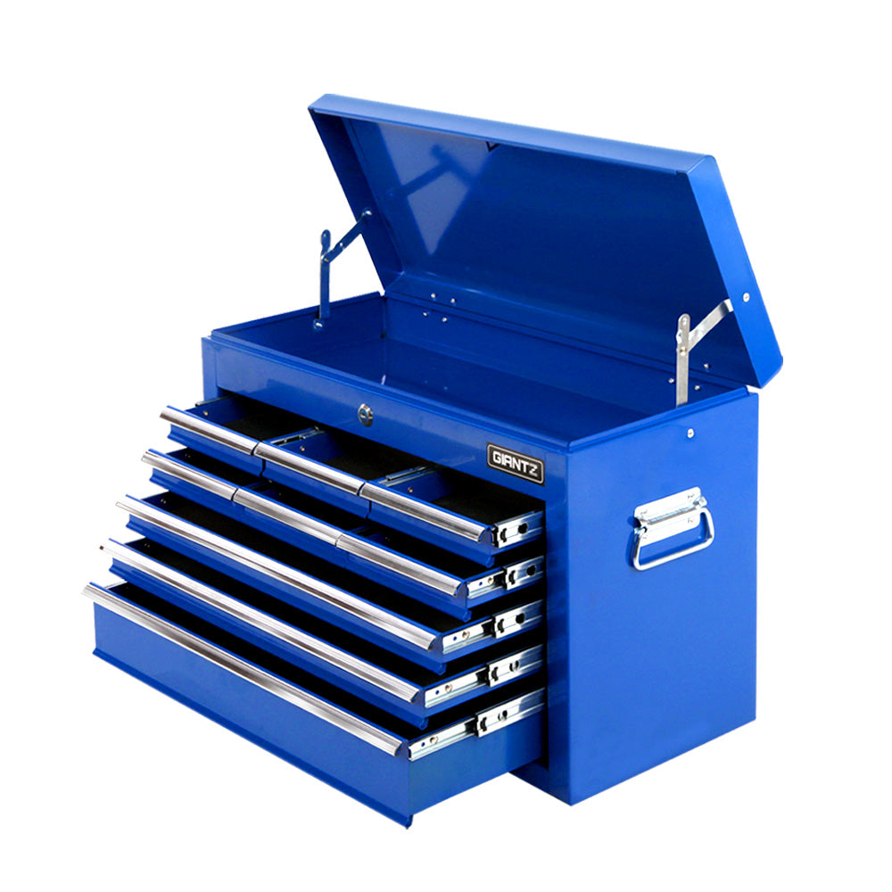 Marlook 9 Drawer Tool Box Cabinet Chest Toolbox Storage Garage Organiser Blue
