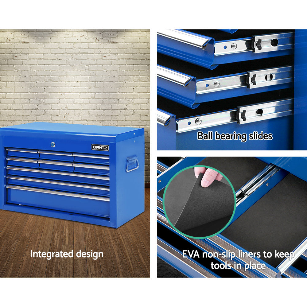 Marlook 9 Drawer Tool Box Cabinet Chest Toolbox Storage Garage Organiser Blue