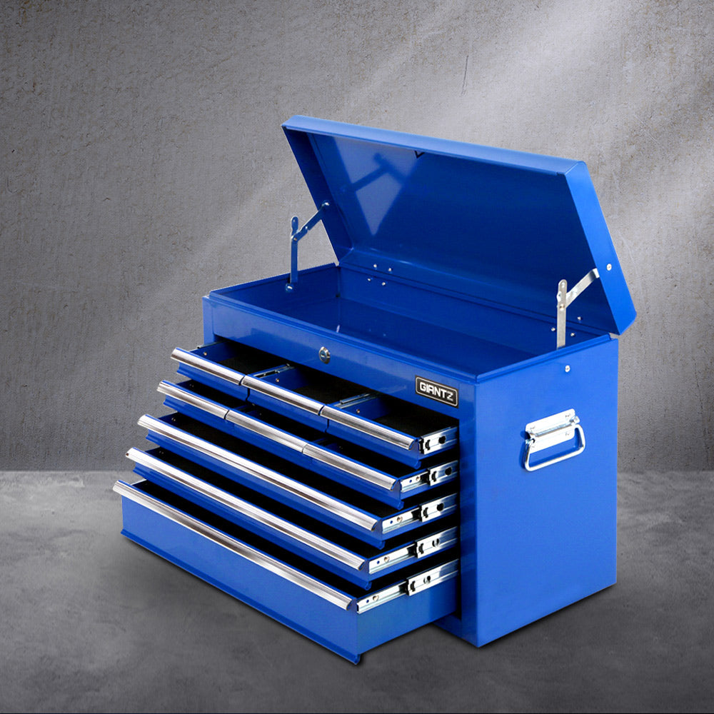 Marlook 9 Drawer Tool Box Cabinet Chest Toolbox Storage Garage Organiser Blue